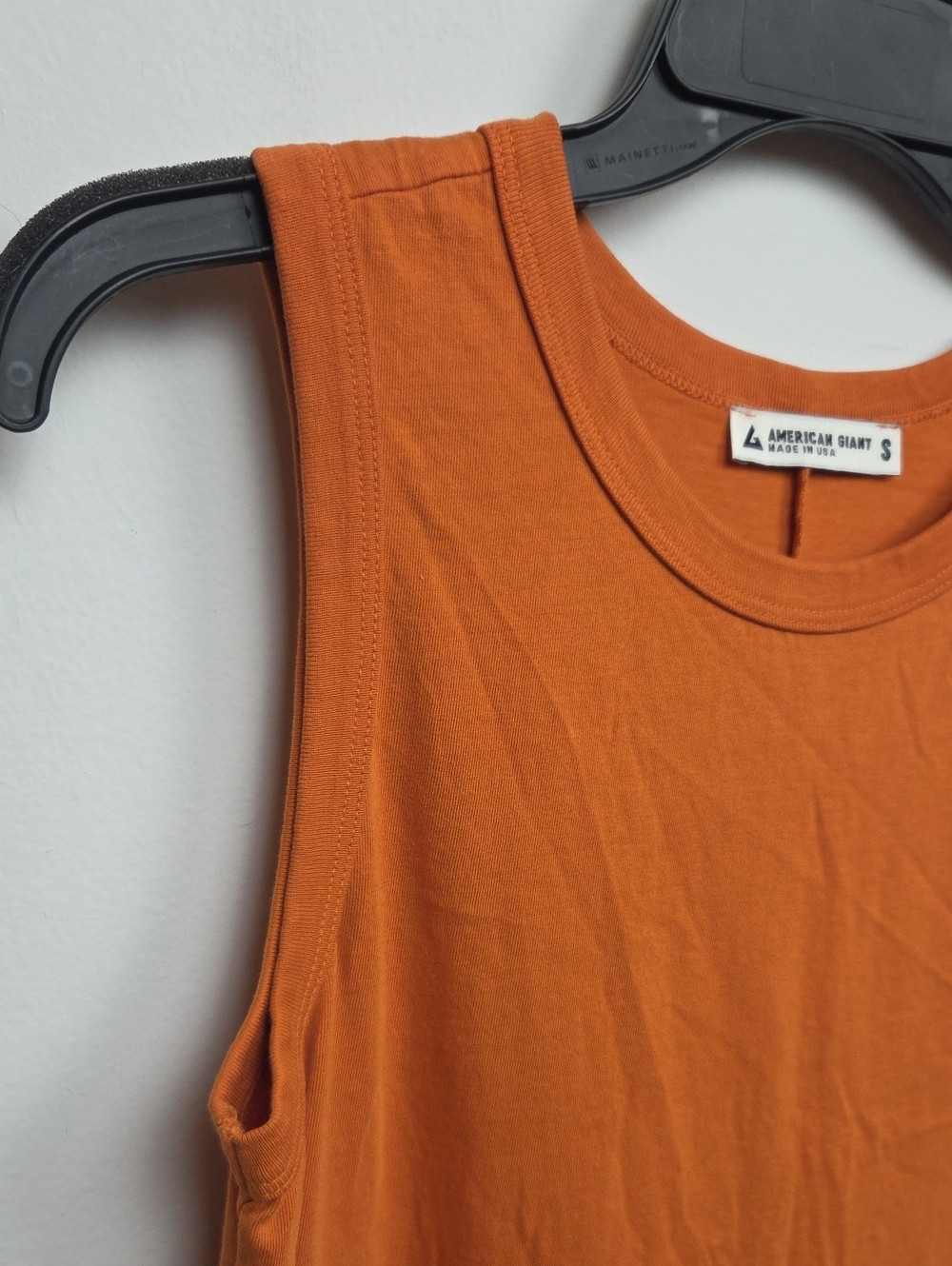 American Giant Women's 100% Cotton Henna T-Shirt Muscle Tank Dress Casual Small - Picture 5 of 11